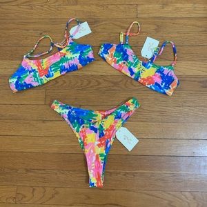 NWT Aurelle multicolor bikini women’s size M